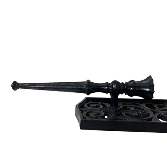 2 Dart Homco Scrolled Wall Sconce Candle Holders Gothic Decor MCM Black 4101 USA - Picture 6 of 10